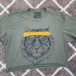 Cropped Tiger Tee